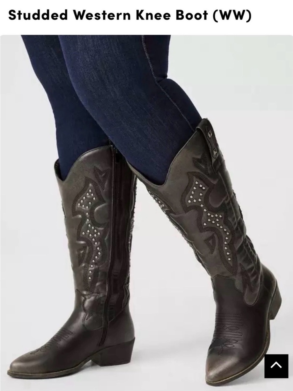 NWT Torrid Studded Western Knee Boots 10WW